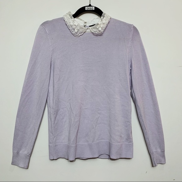 Cable Gauge Sweater W Lace Peter Pan 